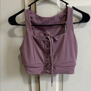 BuffBunny Lavender Crop Top/ sports bra